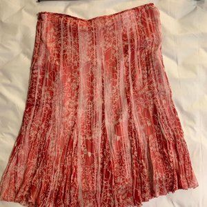 Elie Tahari washable silk skirt S